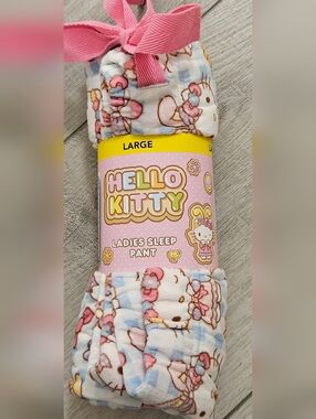 SANRIO LADIES Hello Kitty Easter Sleep Pants Soft Size Large